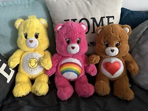 Build A Bear Workshop Care Bears CHEER FUNSHINE TENDERHEART Plush Stuffed BABW