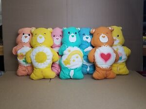 7 Vintage Care Bear Cut & Sew Stuffed Pillow Handmade 1983