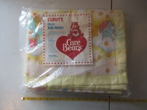 Care Bears VINTAGE Fleece Baby Blanket NEW in open package