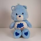 Grumpy Care Bear Plush 2002 Jumbo 26” Blue Cloud Red Hearts Vtg Y2K