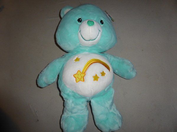 NEW W TAG CAREBEAR JUMBO 24-26" PLUSH WISH CARE BEAR 2002 NWT SHOOTING STAR