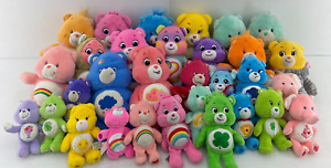 LOT of 30 Care Bears Plush Dolls Cousins Toys Love a Lot Share Grumpy Fun Shine