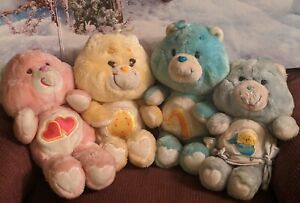 Lot of 4 Vintage CARE BEARS 1983 Kenner Nice EUC !!