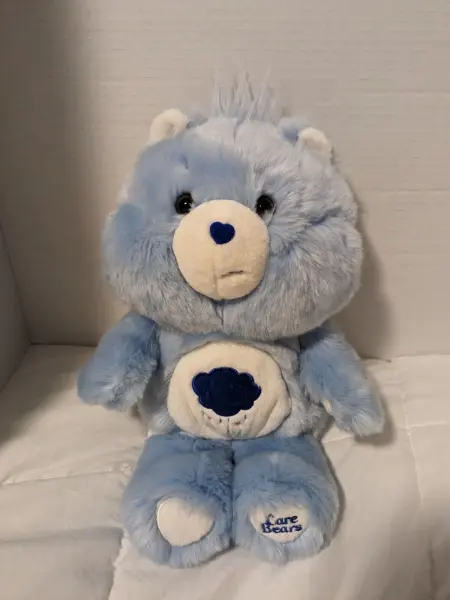 Gund Grumpy Care Bear Blue Rain Cloud Plush with Tush Tag 14'' Rare