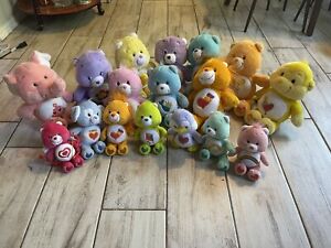 HUGE Lot of 17 Care Bears from 2002 - 2005 Some With Tags Great Condition