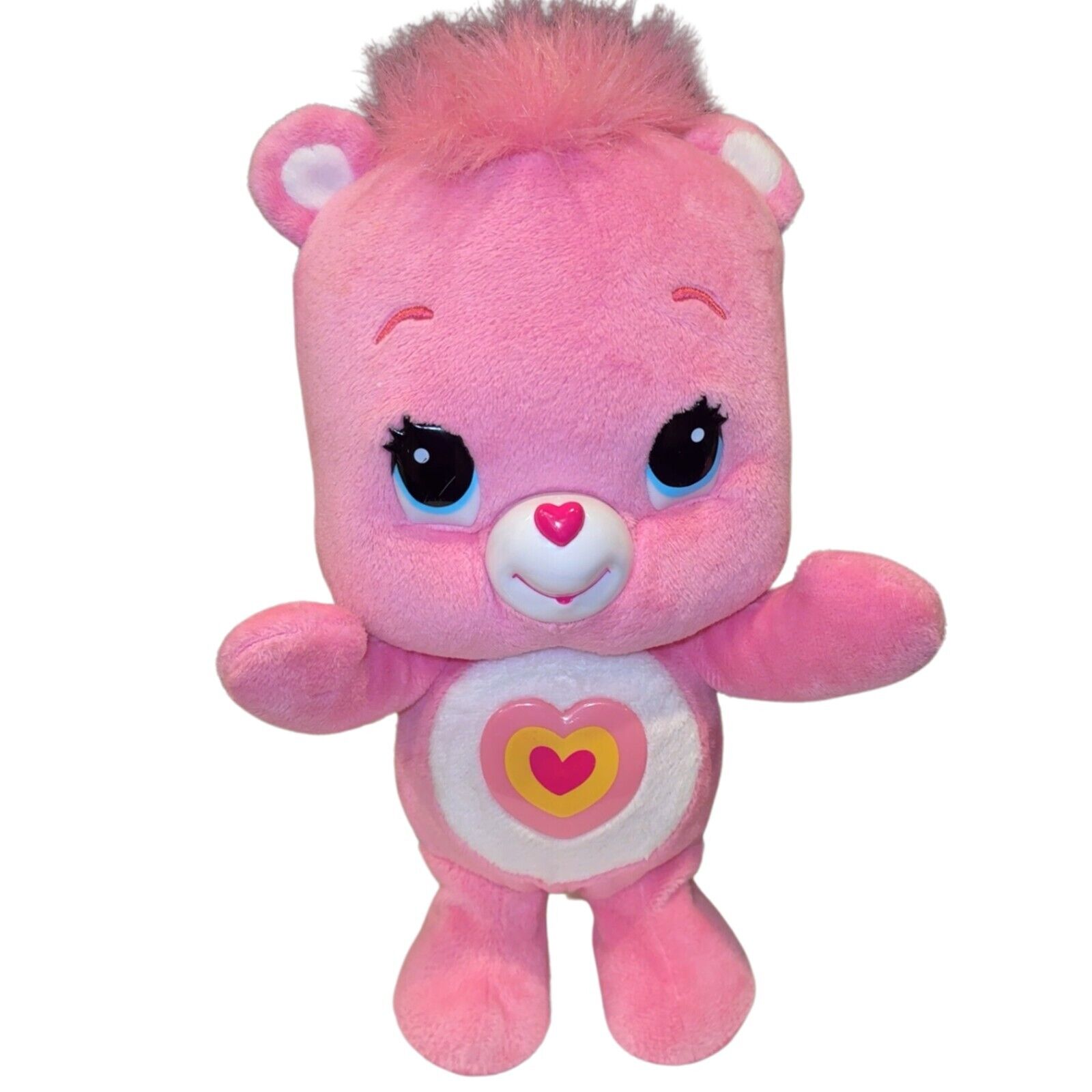 Care Bears Pink Wonderheart Wonder Heart Plush 11”  2012 Animated Singing TESTED