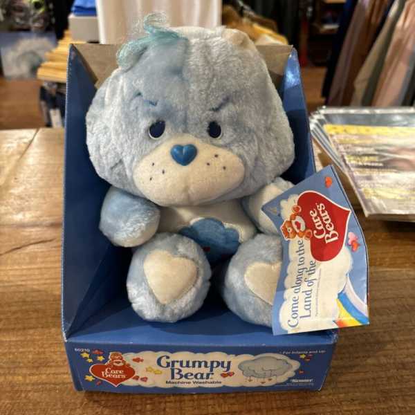 Vintage 1984 Care Bears Grumpy Bear Plush in Box with Tag Stuffed Animal New
