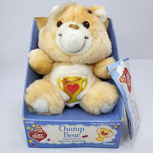 Care Bears Vintage 1985 Champ Bear Trophy Heart 6