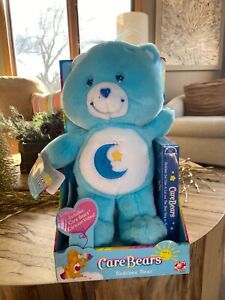 NEW 2002 Play Along Care Bears BEDTIME BEAR Plush with VHS TAPE~