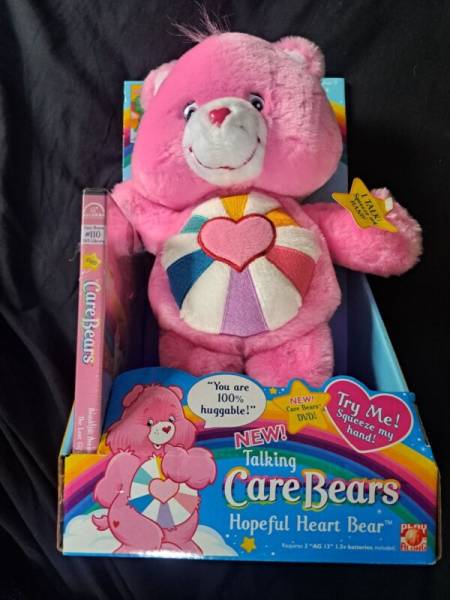 Carebears Talking Hopeful Heart Bear 2005 Sealed. (Still Works)