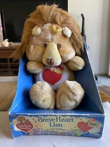HTF/Rare NIB 1985 Care Bear Cousins ‘Brave Heart Lion’ 13” Collectible Plush