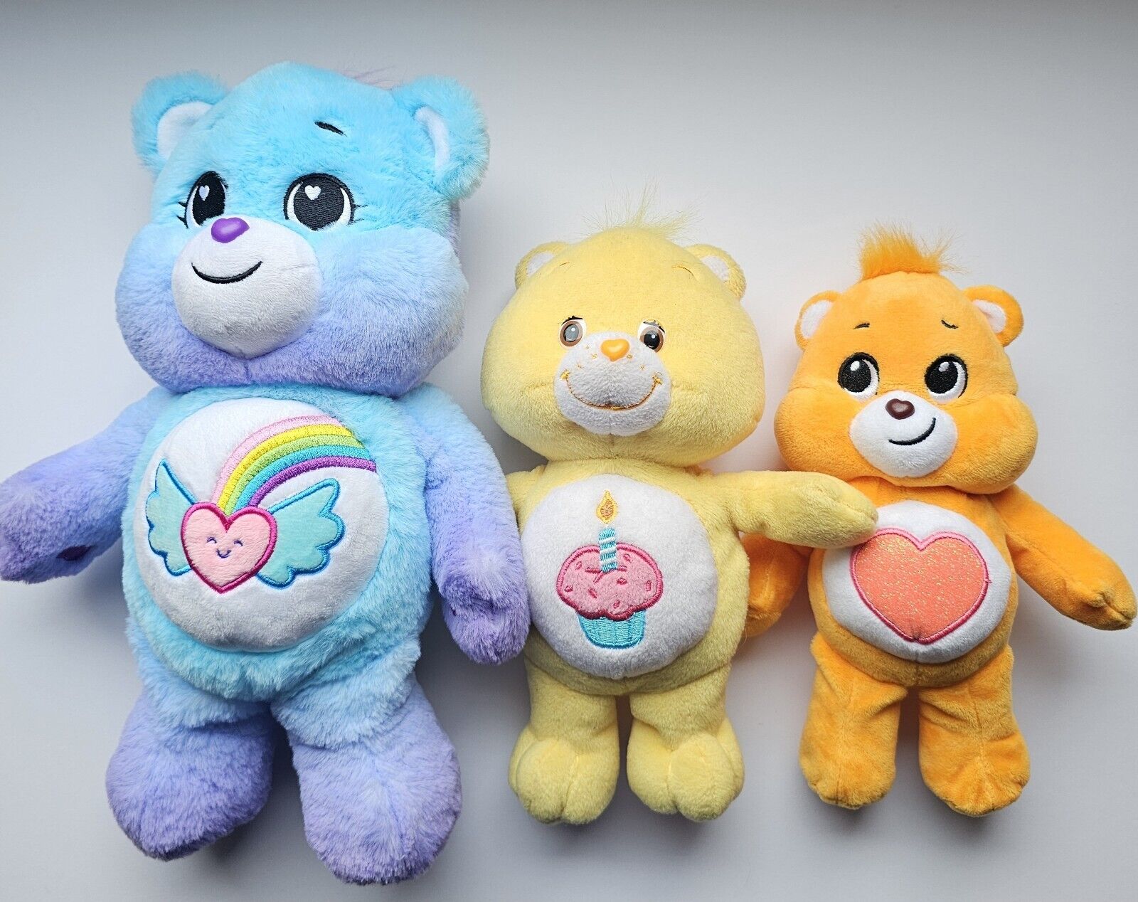 CARE BEARS LOT,Rare Older Birthday Cupcake Tenderheart andDream Bright Bear