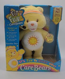 New ListingCare Bears Funshine Bear Fit N Fun Singing/Dancing Plush In Box 2004 14.5In