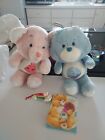 Vintage 1980's Care Bear Lot Plush Cheer Bear Ornament Birthday Cards