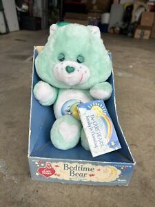 Care Bears 13” Plush Bedtime Bear In Box Vintage 1980s Kenner Collectors Toys