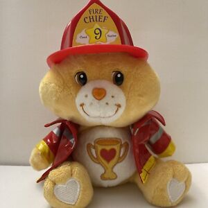 Vtg Rare Fire Chief Champ Care Bear Celebration Collection Plush (Tag Cut Off)