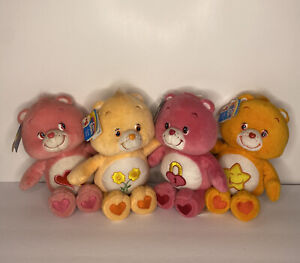 Lot of 4 Care Bears 2002 - 2004  with Hang Tags