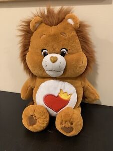 Care Bears Cousin Jumbo Brave Heart Brown Lion Stuffed Plush 2016 22 Inches
