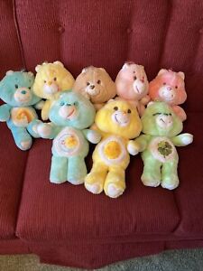 Vintage Lot of 8 Care Bears Plush 1983 Kenner Stuffed Animals VTG 80s View Pics