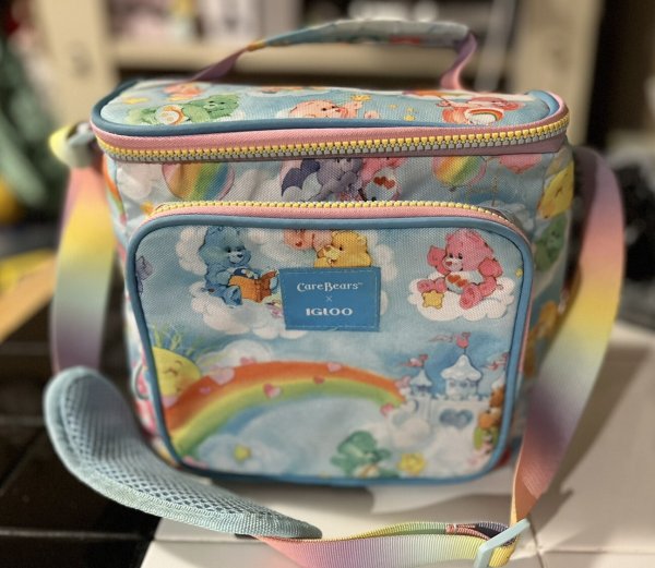 Retro Art Care Bears Igloo Brand Cooler Soft Lunch Box 9 Can Capacity