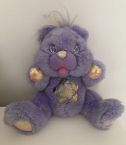 Vintage Twinkle Bear Purple Plush Light Up 1995 Fantasy Ltd Care Bears