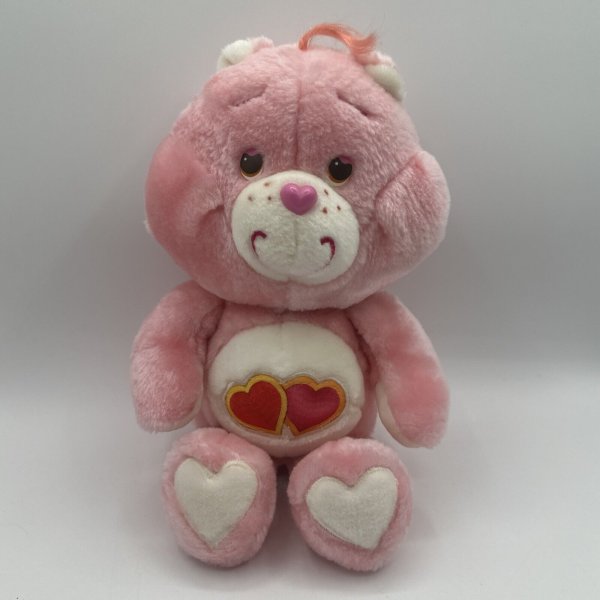 1983 Kenner Care Bears LOVE A LOT 13" Pink Hearts Vintage 1980s Original OG