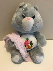GRAMS GRAY CARE BEAR KENNER '83 AM GREETINGS COLLECTION PLUSH EX COND WITH SHAWL