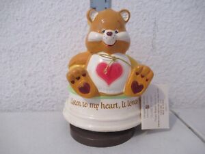 Care Bears VINTAGE Tenderheart & Funshine Bear Music Box NEW with tag