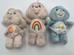 Care Bears Cheer Bear, Baby Hugs & Tugs Plush Lot Of 3 Vintage 1983