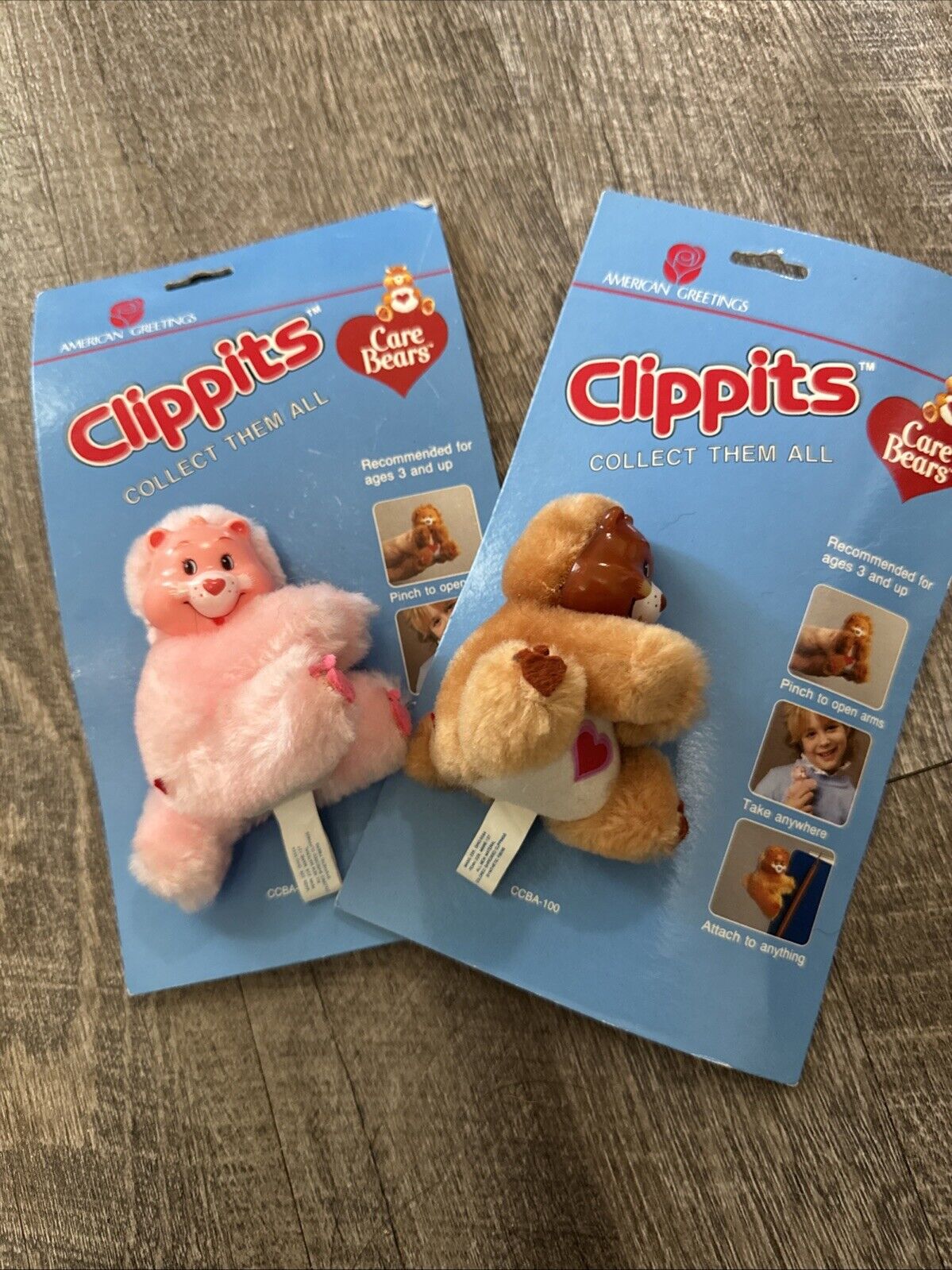 Vintage Care Bears Clipits New