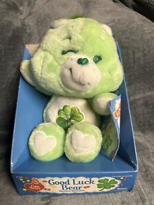 Vintage 1983 Kenner Care Bears Plush Good Luck Bear, in Original Box with Tag