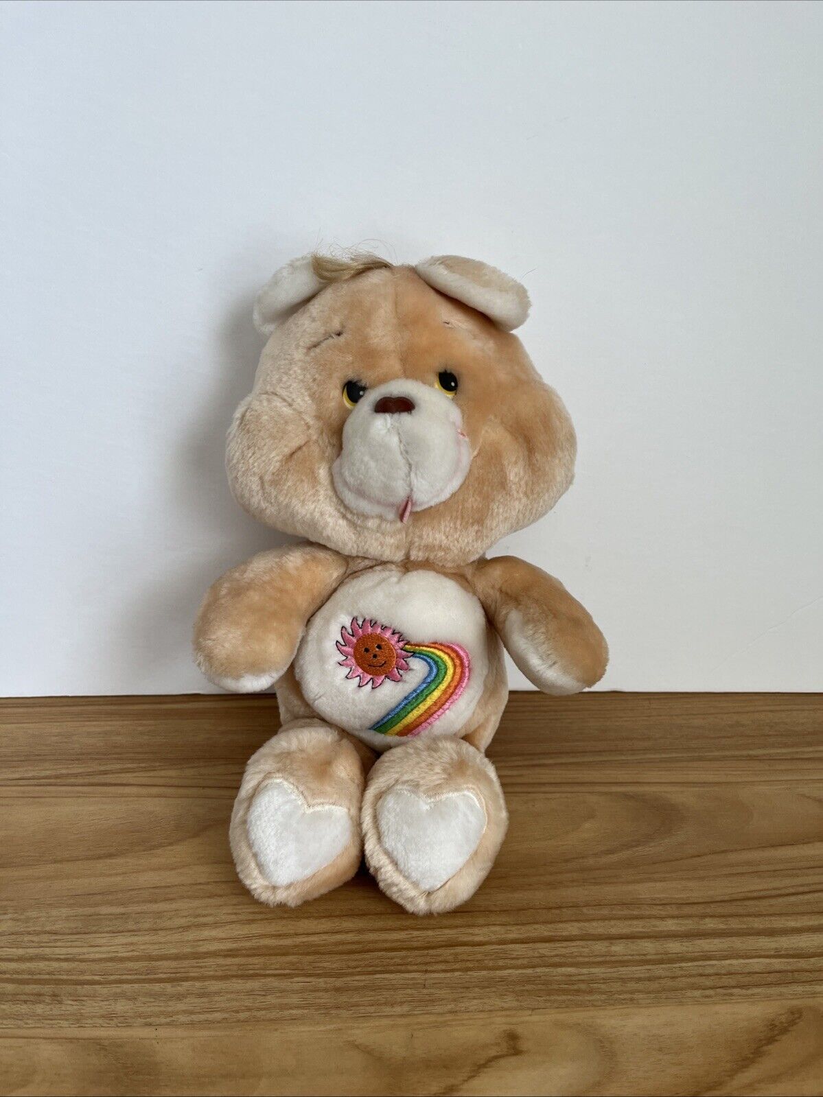 Vintage 1980’s Care Bear Maverick Love Bear Sun & Rainbow Brown Bear