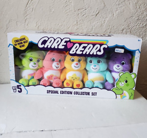 Care Bears Special Edition Collector Set 5 Pack Exclusive Plush Toy Bear Set