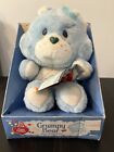Vintage NRFB 1983 Care Bears Grumpy Bear Plush in Box with Tag Stuffed Animal