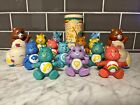 VTG Care bears figures lot of 12 pose-able, 1 Cup, 2 Cloud Cars
