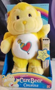 2004 Care Bears Cousins Plush Playful Heart Monkey #17 New in Box w/VHS!