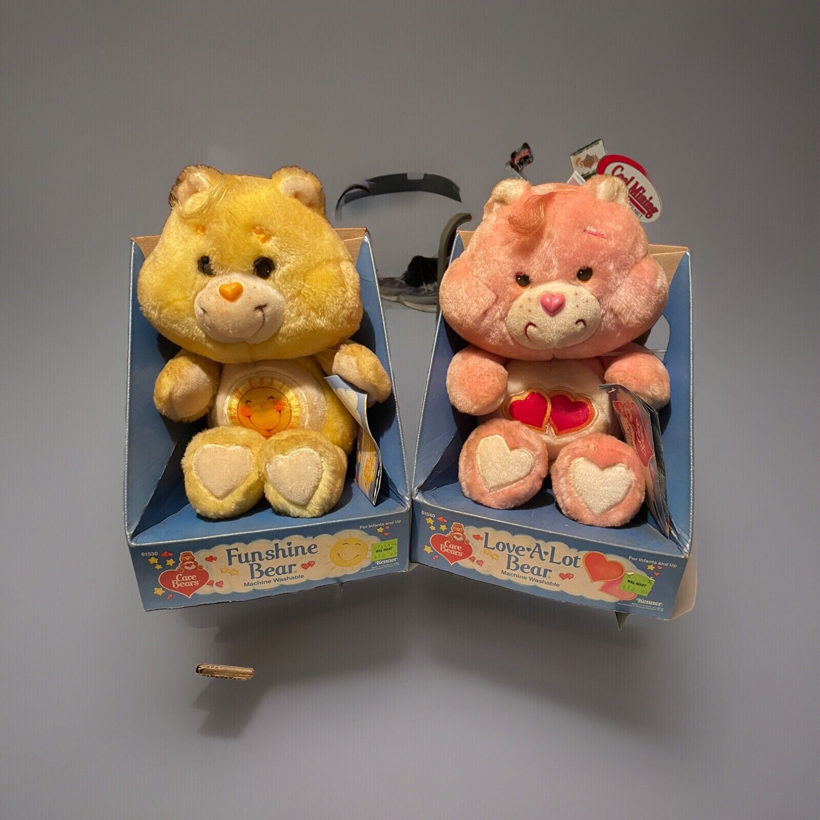 Vintage Care Bears Funshine And Lovealot Bears