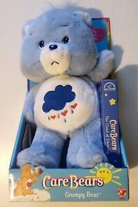 Vintage 2002 Care Bears Grumpy Bear Plush With Play Along VHS Video Tape New