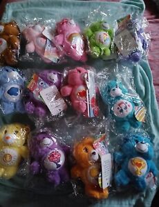 Lot Of 13 Care Bear Plush Keychains NWT
