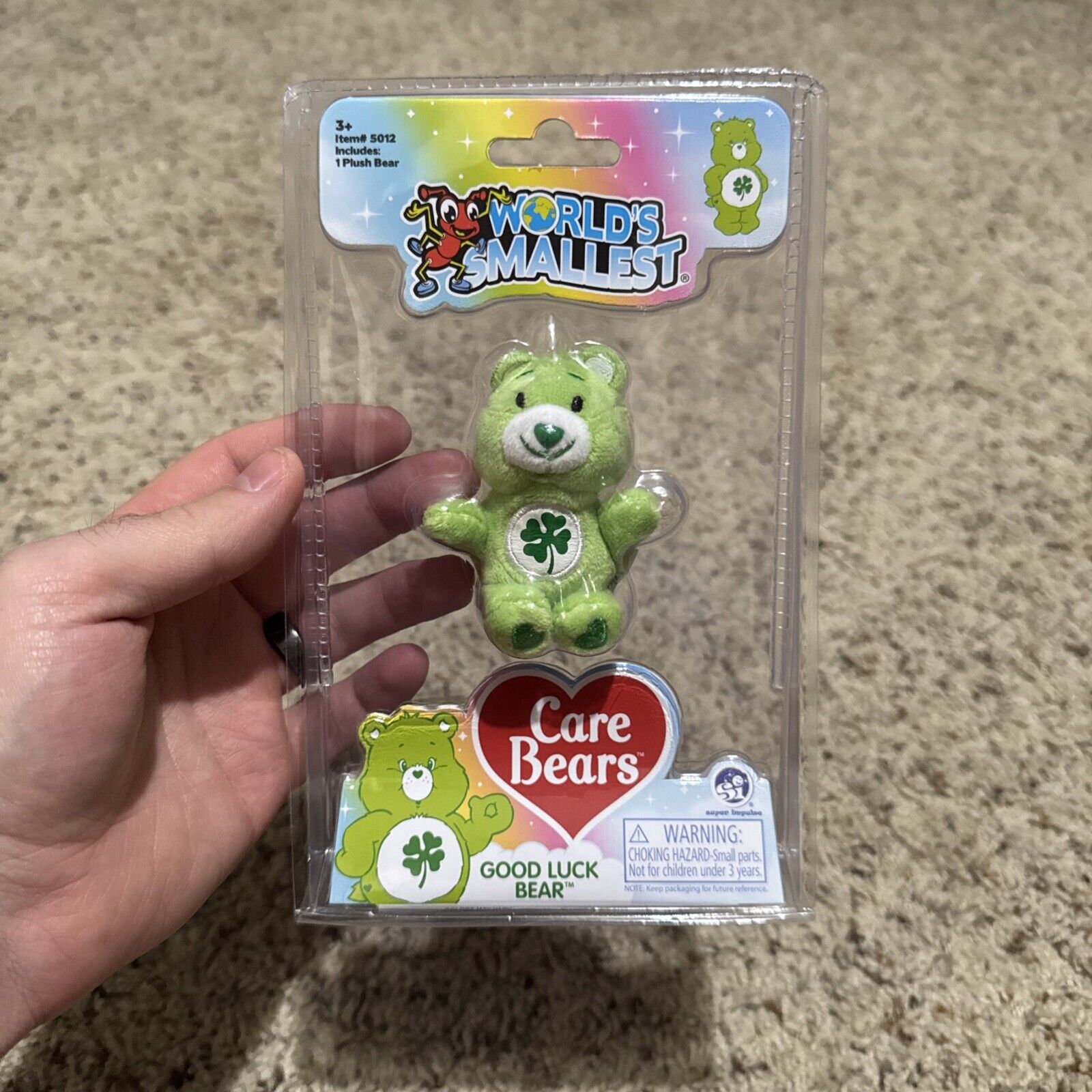 Worlds Smallest GOOD LUCK Care Bear 2.75" Series 2 NIP Super Impulse RARE