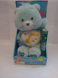 NEW NRFB 2003 Care Bears 12” Plush BEDTIME BEAR with VHS Sealed Cartoon Video