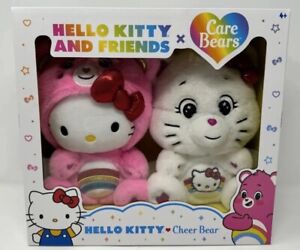Hello Kitty x Care Bears - Hello Kitty & Cheer Bear Plush 2 Pack IN HAND NEW