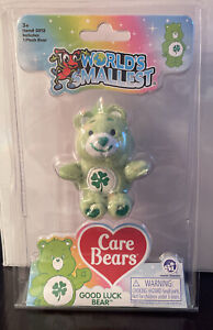 Worlds Smallest Care Bears Series 2 Good Luck Bear Green New Rare