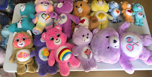 Mixed Care Bears Lot Of 13 New And Vintage Carebears Plush Stuffed Animals