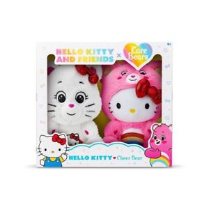 New ListingHello Kitty and Friends x Care Bears Cheer Bear Sealed Box Set 2 Plush - IN HAND