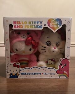 In Hand! Hello Kitty and Friends x Care Bears Cheer Bear Sealed Box Set 2 Plush