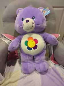 Care Bears * Harmony Bear * 2003 Jumbo 26” Purple Plush