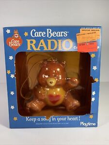 Vintage 1985 Care Bear Cousins Am/Fm Radio Rainbow Care Playtime New Open Box