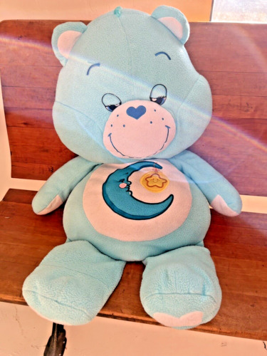 Vintage Care Bears Bedtime Bear JUMBO Plush 33 inches 2002 Moon Star