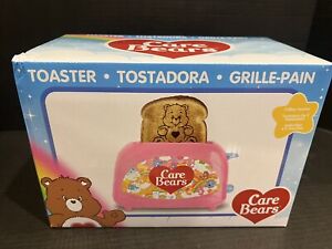 Care Bears 2 Slice Toaster Tenderheart Bear-Stamped Toast Pink Valentines Hearts